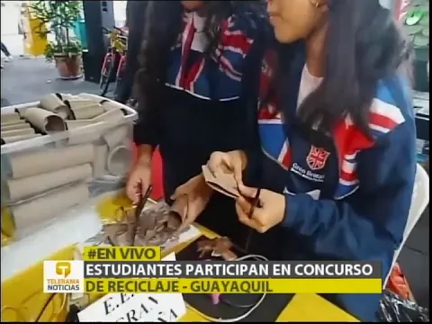 Estudiantes participan en concurso de reciclaje - Guayaquil