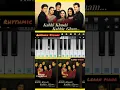 Kabhi Khushi Kabhie Gham | #latamangeshkar #piano #walkband #pianotutorial #k3g #shorts #ytshorts