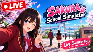 👑DAY 02 SCHOOL EXPLORE AND ✨ FUNNY MOMENTS | sakura School Simulator LIVE 🌸