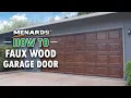 How To Faux Wood Garage Door Menards