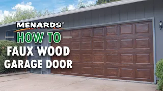 How To Faux Wood Garage Door Menards