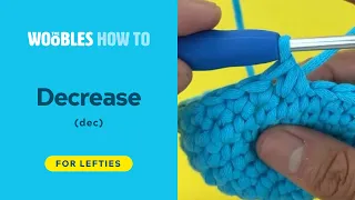 Left-handed crochet How to decrease crochet stitches dec in the round