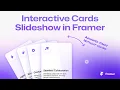 Create Interactive Card Slideshow in Framer No-Code Tutorial for Beginners