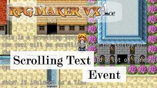 RPG Maker VX Ace Scrolling Text