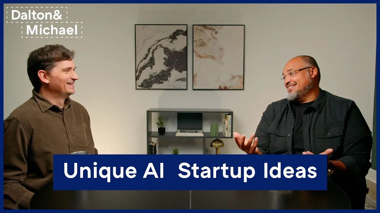 How To Get Unique AI Startup Ideas: video thumbnail