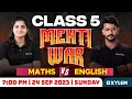 Class 5 Mentiwar Mathematics vs English Xylem Class 5