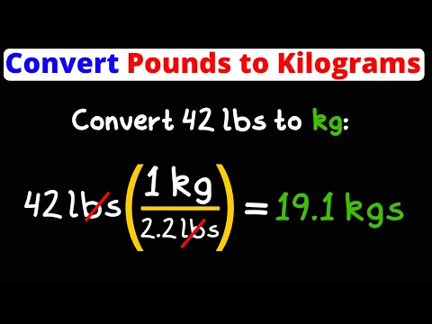 Download MP3 Convert Lbs to Kg | Pounds to Kilogram | Dimensional Analysis | Eat Pi