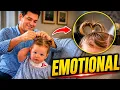 Alex Drummond s Husband Mauricio Makes an Adorable Ponytail Attempt on Daughter Sofia