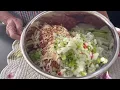 Haines solar cooker cooking meatloaf