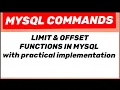MYSQL LIMIT OFFSET functions in MYSQL