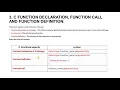 Function in C Part 3 Function Definition and Function call