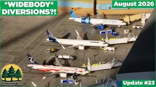 WIDEBODY DIVERSIONS GeminiJets New Forest International Airport update - August 2026