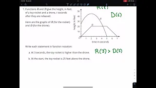 Algebra 1 Function Notation Mid-Unit 4 Practice Test Question 4