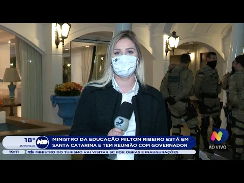 Ministro da Educação, Milton Ribeiro, está em Santa Catarina e tem reunião com governador