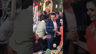 ايهاب توفيق في كواليس حفل زفاف نبيلة حميد الشاعري 