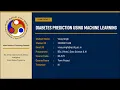 Diabetes Prediction Using Machine Learning End-to-End Machine Learning Project