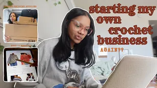 starting my own crochet business AGAIN from etsy to website