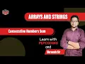 Consecutive Numbers Sum Hard Tag Leetcode 829 Solution in Hindi