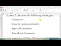 26th class java constructor and types of constructor in pashto