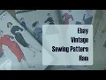 Vintage Sewing Patterns from Ebay Haul