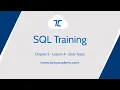 Tansy SQL Course Data Types Chapter 5 Lesson 4