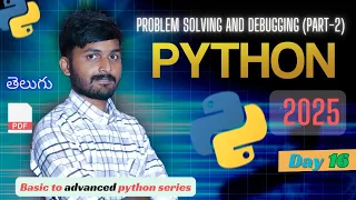 Day 16 Python Series - Arithmetic Operators Problem Solving Debugging Part 2 python language