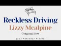 Reckless Driving - Lizzy McAlpine, Ben Kessler (Original Key Karaoke) - Piano Instrumental \u0026 Lyrics