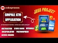 Java Project Simple ATM Application Using Java OOps