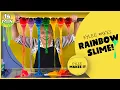 Kylee Makes Rainbow Slime! | Colorful, Easy to Make Slime Waterfall \u0026 Balloon! Mind-reading Contest!