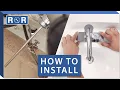 Bathroom Faucet Installation 1 Handle 1 Hole Pop-Up Drain Integrated Lines