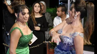 اطلالات مثيرة للنجمات  نرمين الفقي و روجينا في حفل الديرجيست دندنها