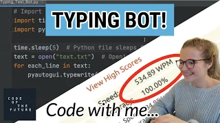Coding a Typing Bot in 6 lines of code Free Coding Tutorial for Beginners