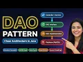 Learn DAO Pattern in Java JDBC CRUD Clean Architecture
