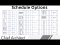 Making Schedules for Doors Windows and Cabinets