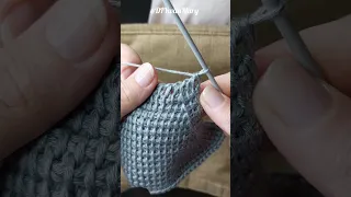 Decrease stitches in a tunisian simple stitch