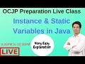 Core Java Live Class OCJP Preparation Instance Static Variable in Java by Som Sir Part-1