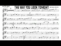 Download Lagu The Way You Look Tonight Alto Sax Sheet Music Backing Track Partitura Single Page for Screenshot
