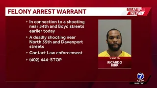 Omaha Police search for man with active felony warrant