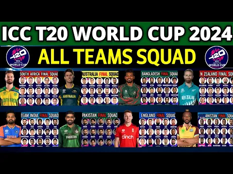 Download MP3 T20 World Cup 2024 - All Team Squad | ICC T20 Cricket World Cup 2024 All Teams Squad | T20 WC 2024