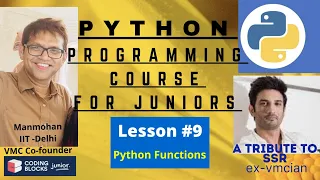 Python Functions Learn to Code in Python Lesson Coding Blocks Junior Hindi