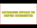 Databases invalid db driver codeigniter