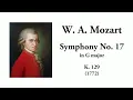 Mozart: Symphony No. 17 in G major, K. 129 (with Score)