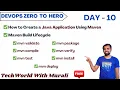 Day 10 How to Create a Java Application Using Maven Maven Build Lifecycle Explained
