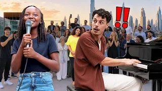 9 year old SHOCKS everyone in Dubai with her voice
