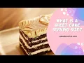 What Is A Sheet Cake Serving Size
