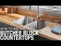 How To Install Butcher Block Countertops DIY Kitchen Remodel