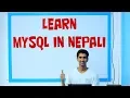 MySQL Complete Tutorial In Nepali
