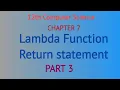 12th computer science chapter 7 Python function lambda return part 3 in tamil