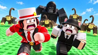 Escapamos de 1,000 Monos En Roblox