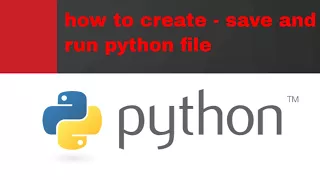 Python Tutorial for Beginners 2 - how to create python file